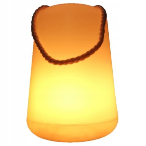 Lampa biwakowa, ciepły biały, sznurek do zawieszenia, wysokość 15,5 cm średnica 11 cm